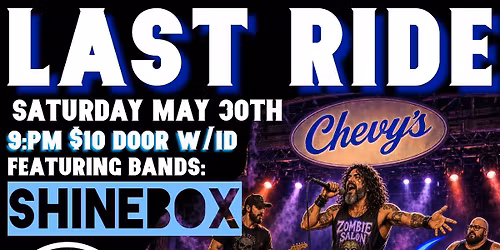 Last Ride ! Chevy's celebration of Mike Snowberger with Zombie Salon, Mad World, and Shinebox!