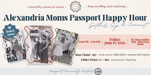 Alexandria Moms Passport Happy Hour
