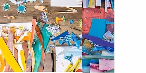 Collage Art: Papier coll\u00e9 & D\u00e9coupage