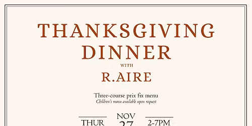 Thanksgiving with R.AIRE
