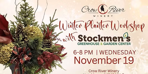 Winter Planter Workshop at Crow River Winery