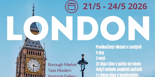 Prodlou\u017een\u00fd v\u00edkend s j\u00f3gou v Lond\u00fdn\u011b - jedno m\u00edsto