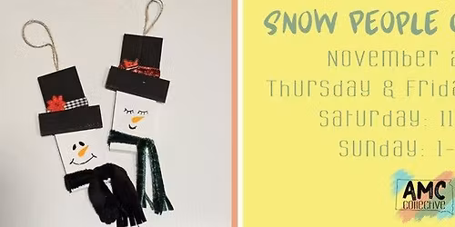 \u2603\ufe0f Snow People Ornaments \u2013 Drop-In Craft