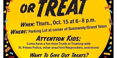 St Peters Police Department Trunk or Treat