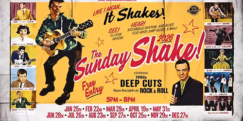 THE SUNDAY SHAKE - A Monthly Party with DJ Rob Heron
