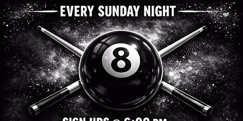 The Pool Hall\u2019s Sunday Night Tournament 