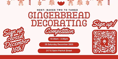 Gingerbread Decorating Competition