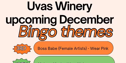 December Bingo - Themes