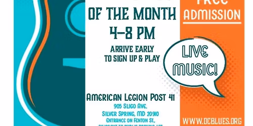 DCBS 1st Sunday Blues Jam:   December 2025