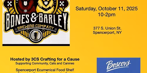Craft & Vendor Fair at Bones & Barley Brewing Company