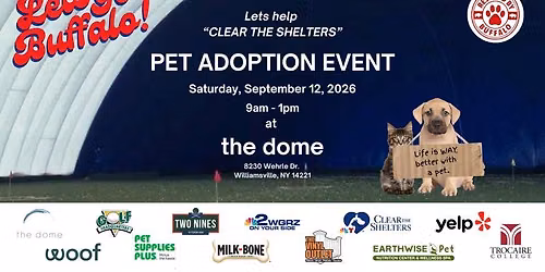 \u201cClear The Shelters\u201d at The Dome with WGRZ-TV Channel 2