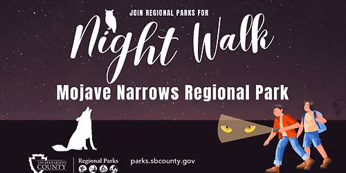 Night Scavenger Walk at Mojave Narrows Regional Park