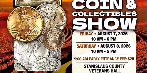 Central Valley Coin and Collectibles Show for 2026