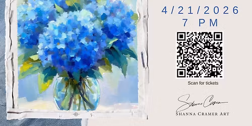 Paint Blue Hydrangeas 4\/21\/2026 @ Top Shelf Tavern