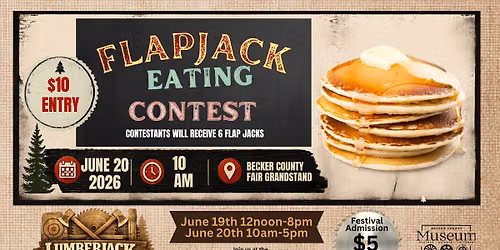 Flap Jack Eating Contest at the LumberJack Festival