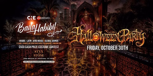 Baila Habibi \u062d\u0628\u064a\u0628\u064a Halloween Party HOUSTON TX