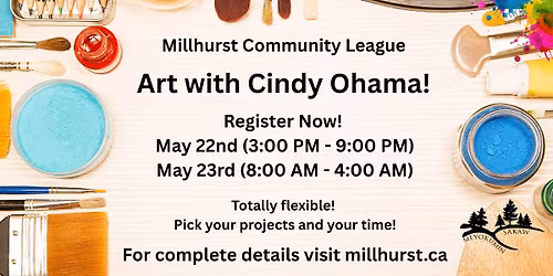 Art with Cindy Ohama! May 22 & May 23