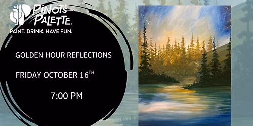 Golden Hour Reflections - Paint and Sip 