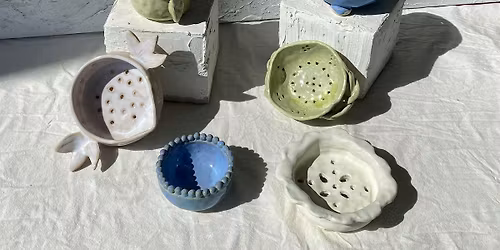 Ceramic Berry Bowl or Basket Class- Intro to Pottery Workshop