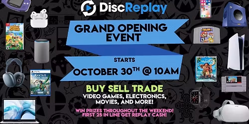 Disc Replay Clarksville GRAND OPENING Event!