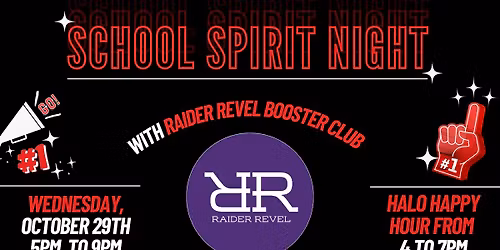 School Spirit Night - Raider Revel Booster Club