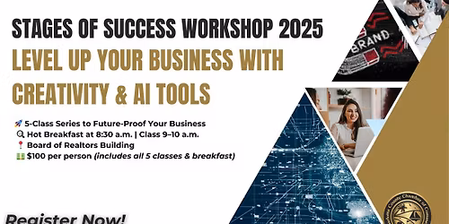 Stages of Success Workshops: Level Up your Business with Creativity & AI Tools