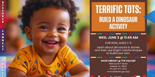 Terrific Tots: Build a Dino (Main Library)