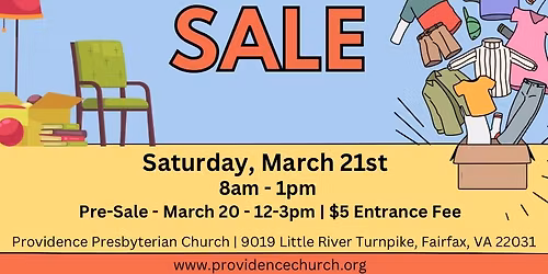 Rummage Sale Pre-Sale