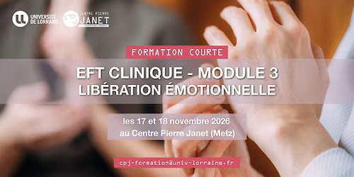 Formation Courte "EFT Clinique module 3"