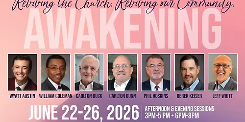 Spiritual Awakening: Reviving the Church, Reviving the Community!
