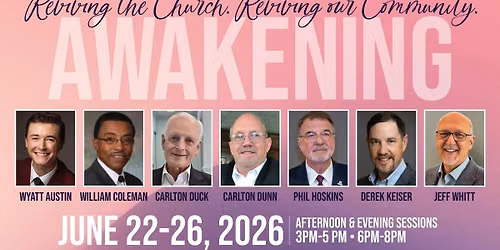 Spiritual Awakening: Reviving the Church, Reviving the Community!