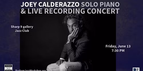 Joey Calderazzo Solo Piano & Live Recording Concert