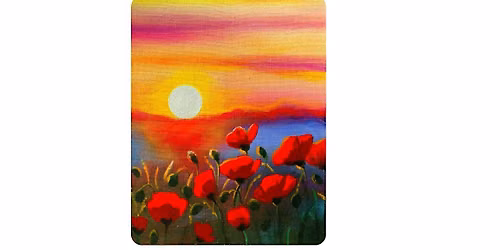 Calgary\u2019s Paint & Sip Experience at Raw Canvas: Level 1 - Easy