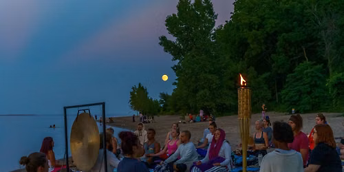 \ud83c\udf15 Pay-What-You-Can Full Moon Yoga + Sound Bath on the Beach! @ Bay View Park