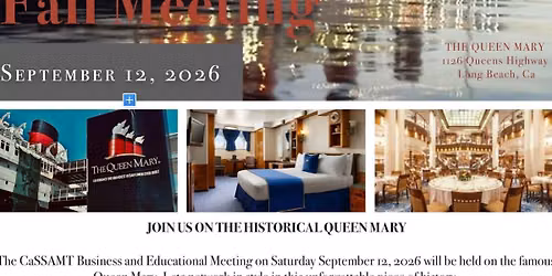 2026 CaSSAMT Fall Educational Seminar
