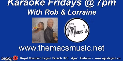 Karaoke Fridays with Rob and Lorraine