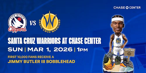 Santa Cruz Warriors vs San Diego Clippers at Chase Center