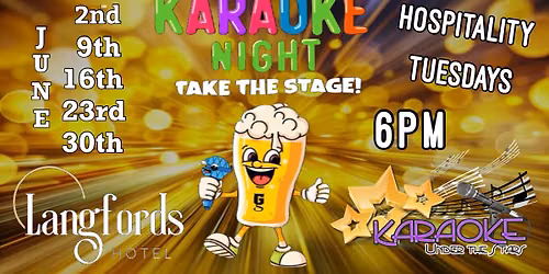 Hospitality Tuesdays @Langfords Hotel w Karaoke Under The Stars