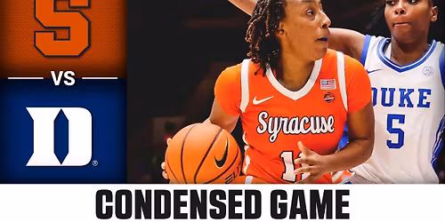 Syracuse Orange Women's Basketball vs. Duke Blue Devils