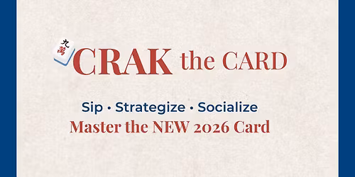 Mahjong 2026 Card Launch Party: Crak the Card