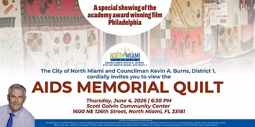 AIDS MEMORIAL QUILT MOVIE SHOWING OF PHILADELPHIA