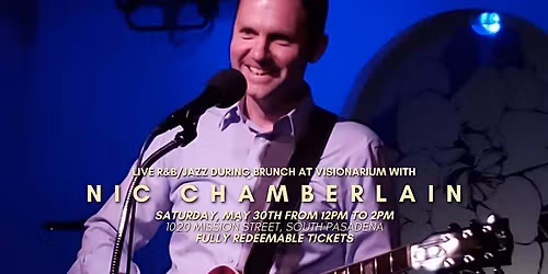 Live R&B\/Jazz During Brunch at Visionarium with Nic Chamberlain \u2728