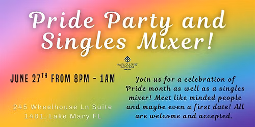 Pride Party and Singles Mixer