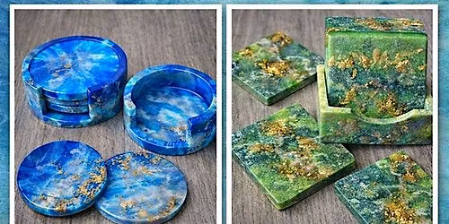 Square Or Round Resin Coaster Workshop
