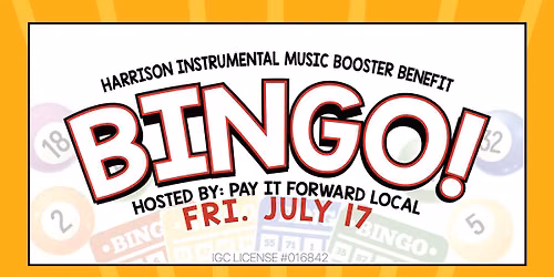 Harrison Instrumental BINGO Giveback Night!