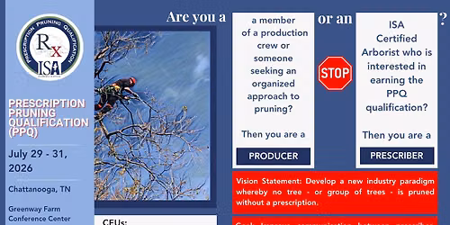 Prescription Pruning Qualification (PPQ) Course
