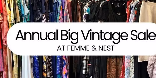 Annual Big Vintage Sale! 
