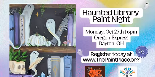 "Haunted Library" Paint Night