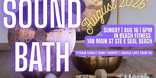 August 2026 Dual Sound Bath