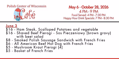 June 3 Wednesday Night Caf\u00e9